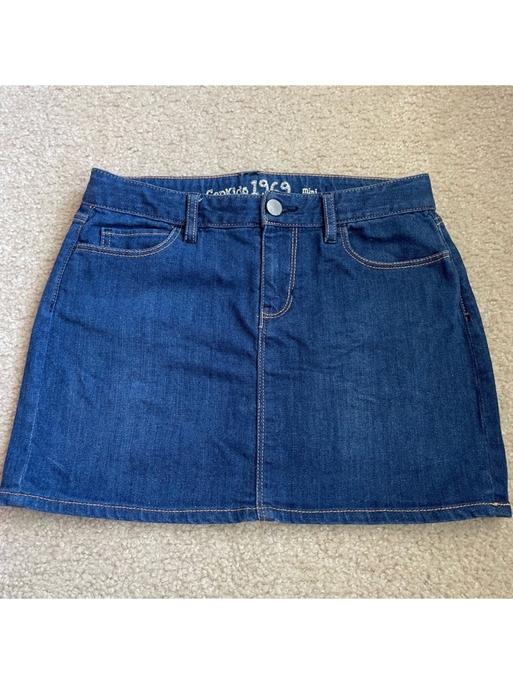 GAP Dark Blue Denim Mini Skirt